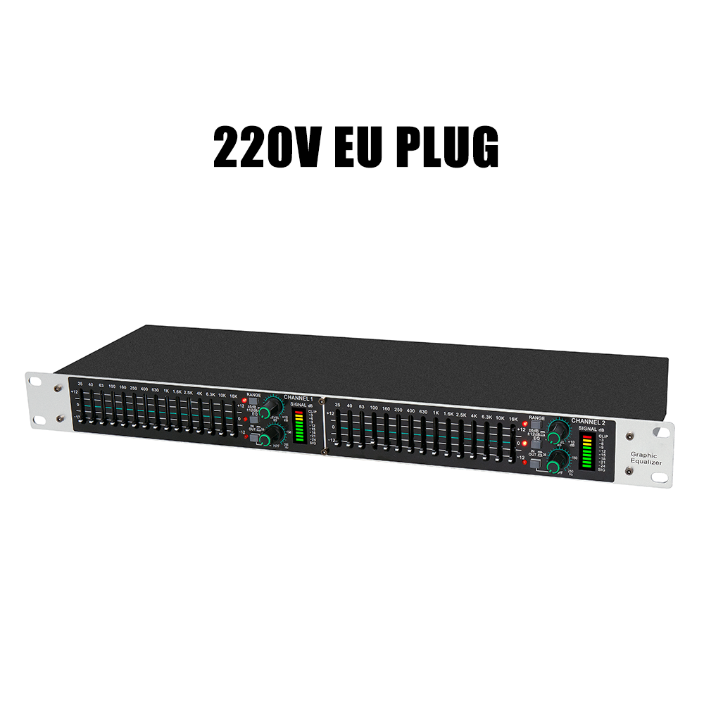 Audio Music Maker - Eq215 Dual 15-Band Graphic Equalizer Active