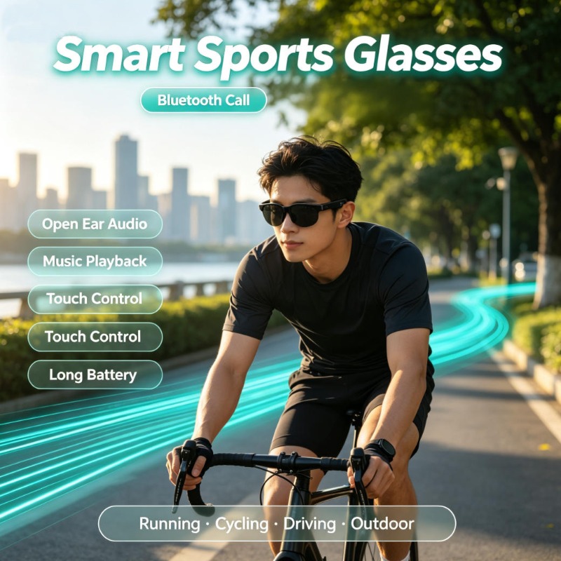 Audio Music For - Smart Sports Glasses Open Ear Audio