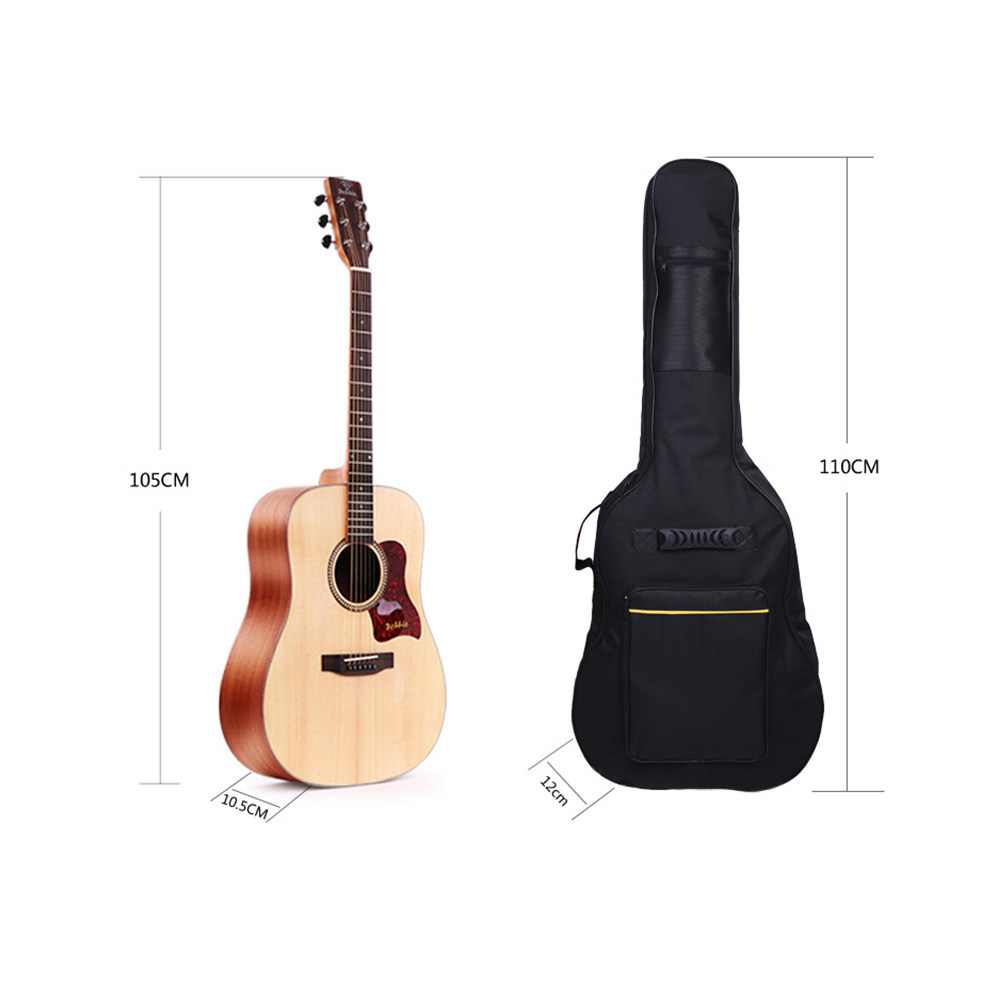Case Guitar Gig Bag - Guitar Bag Thickened Padded Protective Backpack