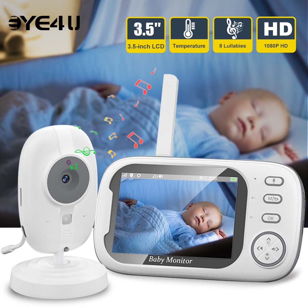 Audio Music Video - 3.5'' Video Baby Monitor 2.4G Mother