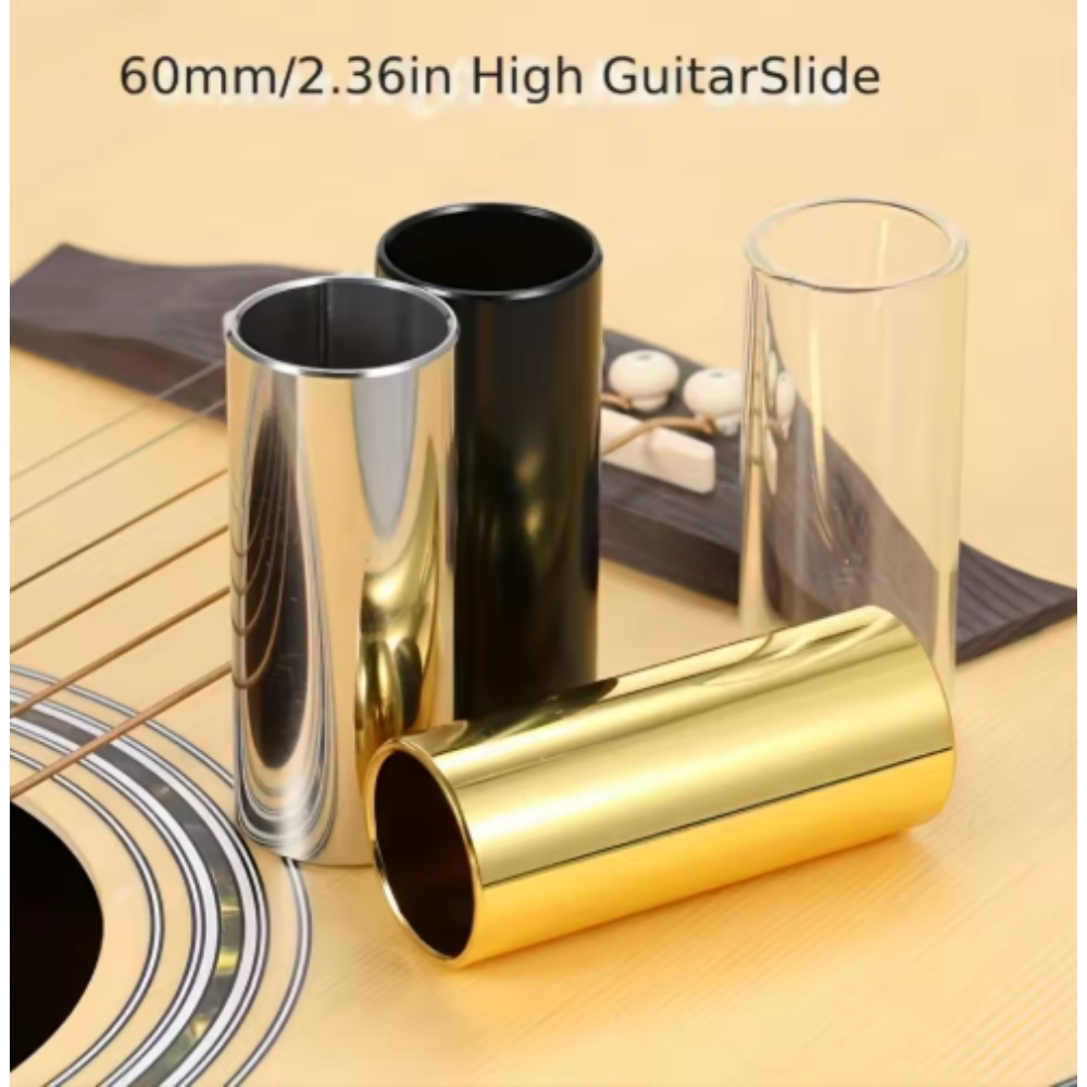 Guitar Slide Tube - 60mm Stainless steel guitar slide bar,