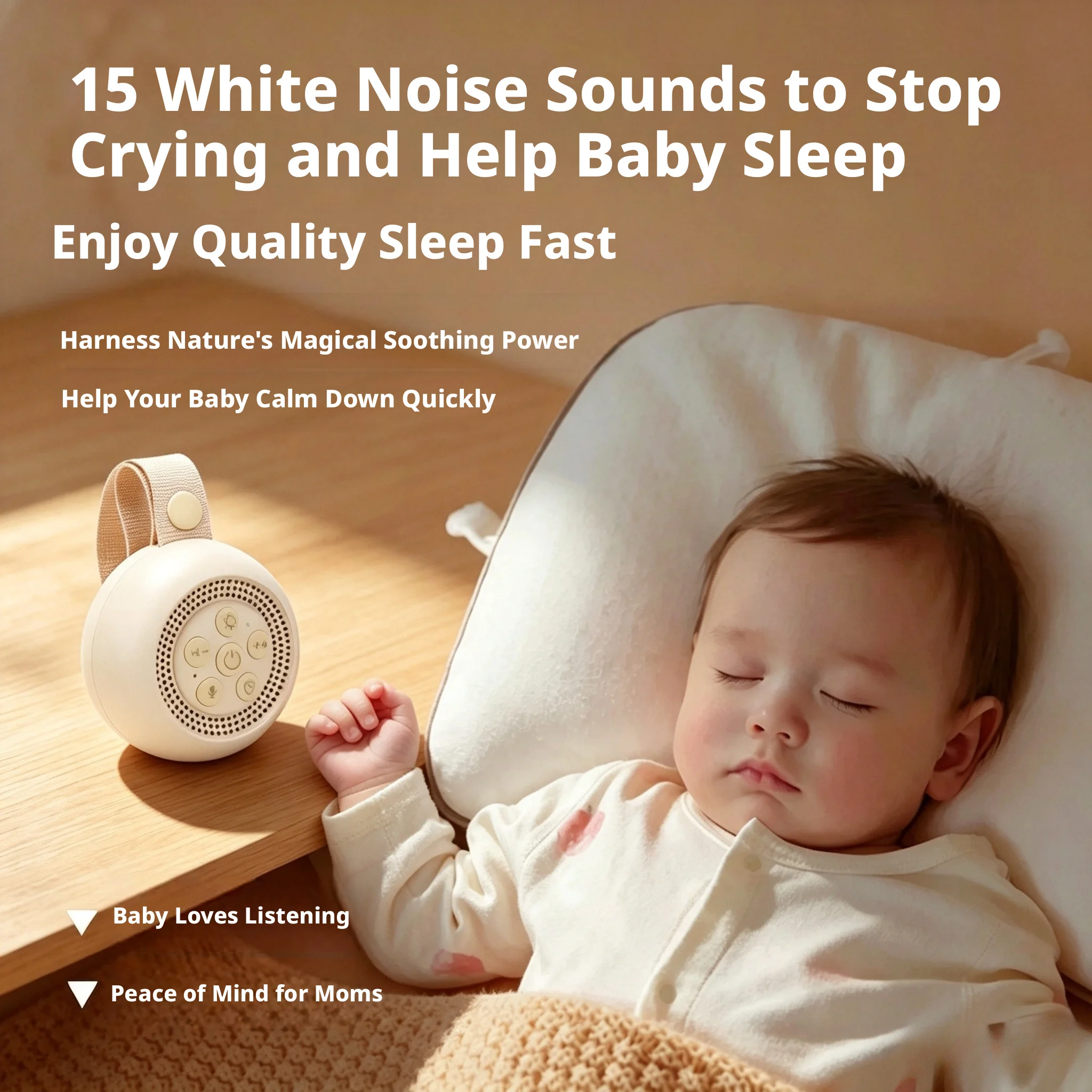 Audio Music Maker - Baby Sleep White Noise Machine Rechargeable