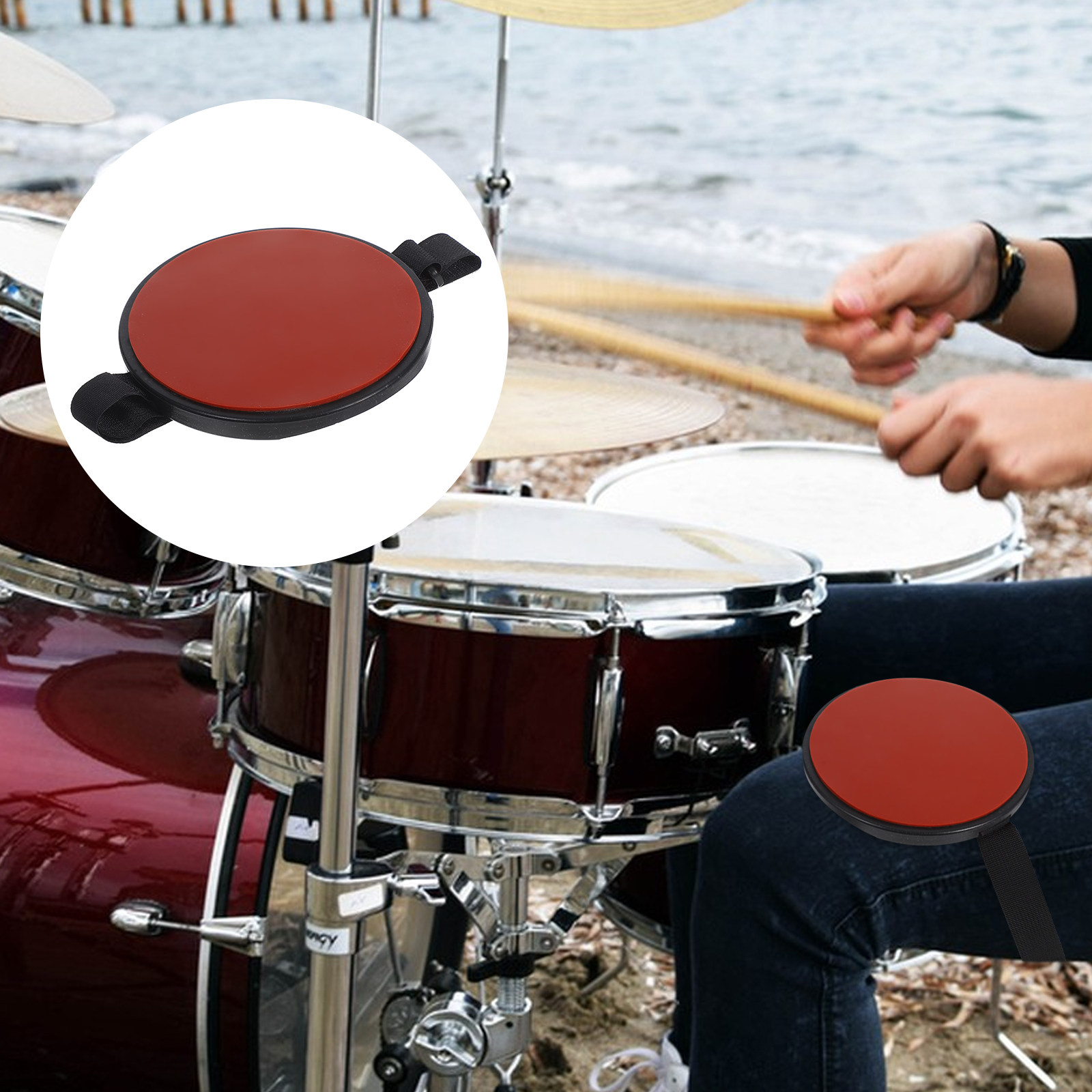 Portable Silent Drum Pad Adjus - đánh giá và giá Drum Practice Pad