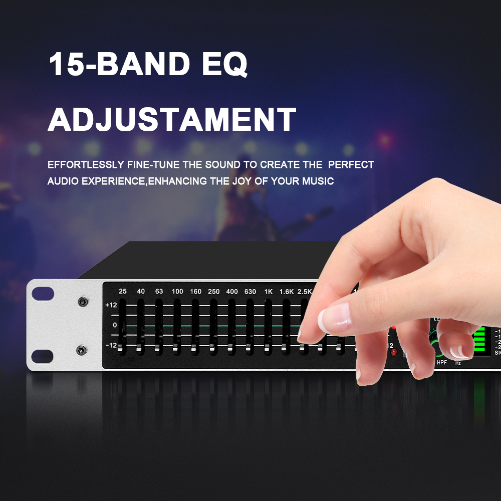 Eq215 Dual 15-Band Graphic Equ - đánh giá và giá Audio Music Maker