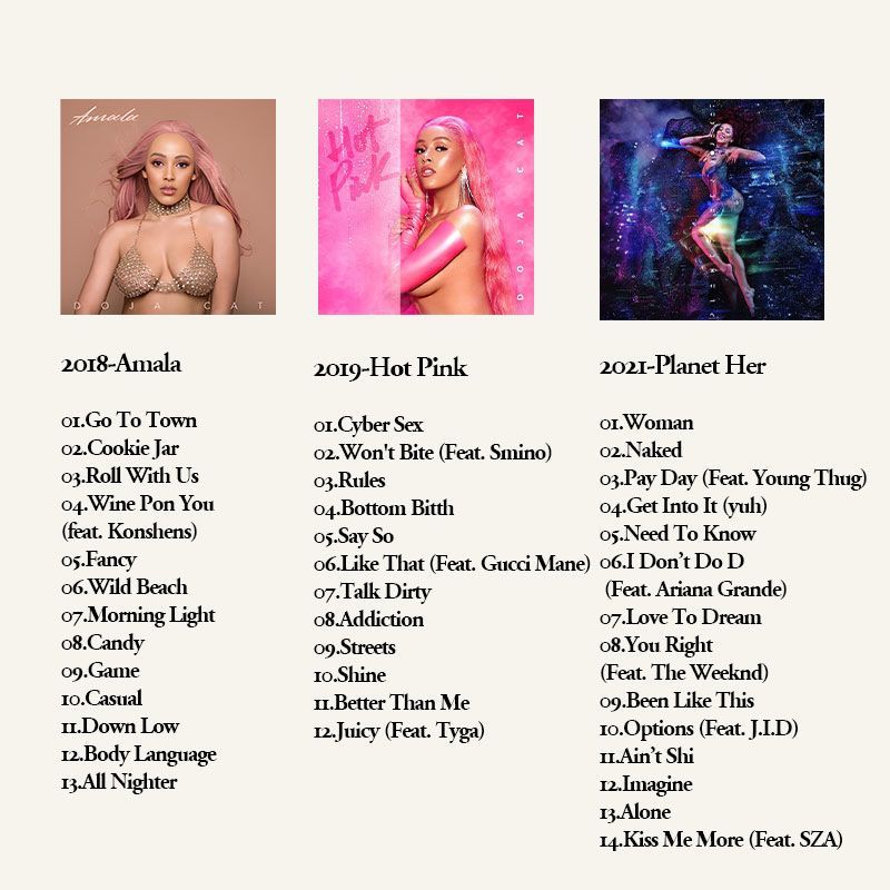 Doja Cat 6CD Music Album Colle - đánh giá và giá Audio Music For