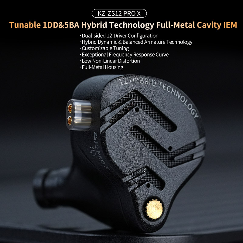 KZ ZS12 PRO X Metal Earphones  - đánh giá và giá Audio X Music