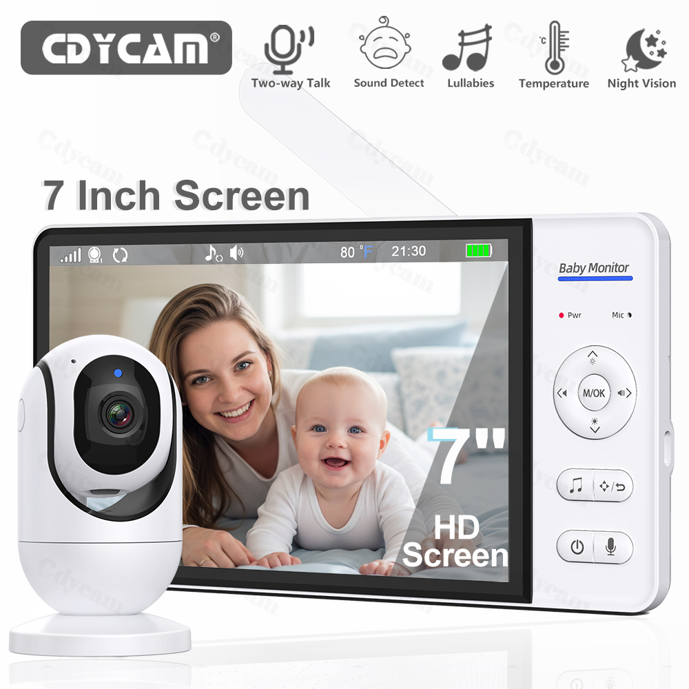 7.0'' Video Baby Monitor 720P  - đánh giá và giá Zoom Audio Music