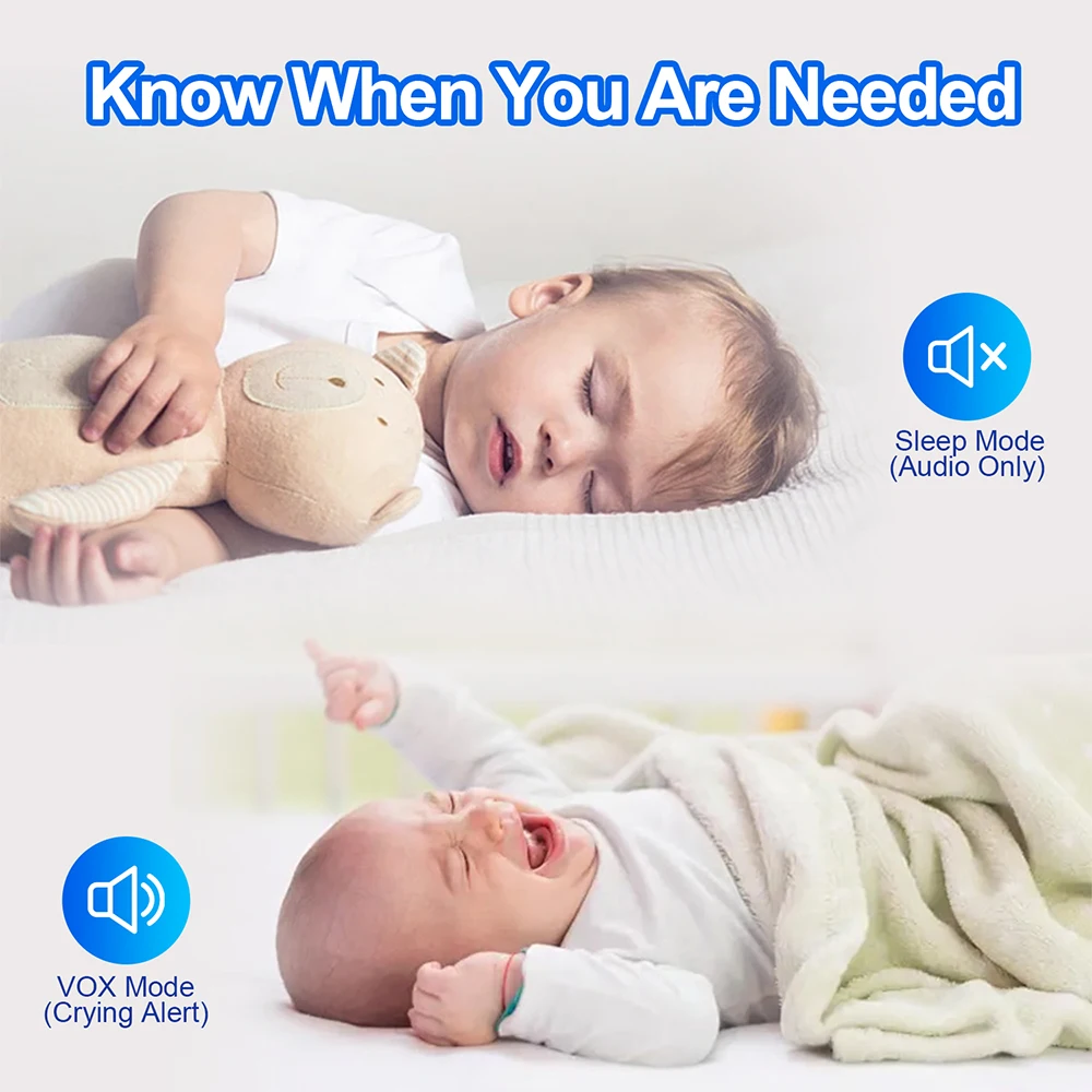 7.0'' Video Baby Monitor 720P  - đánh giá và giá Zoom Audio Music