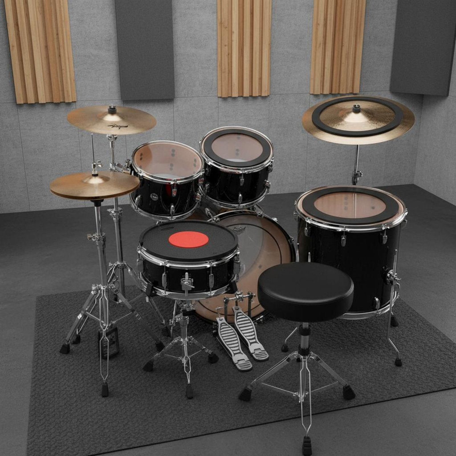 Rubber Drum and Cymbal Mutes N - đánh giá và giá Drum Practice Pad