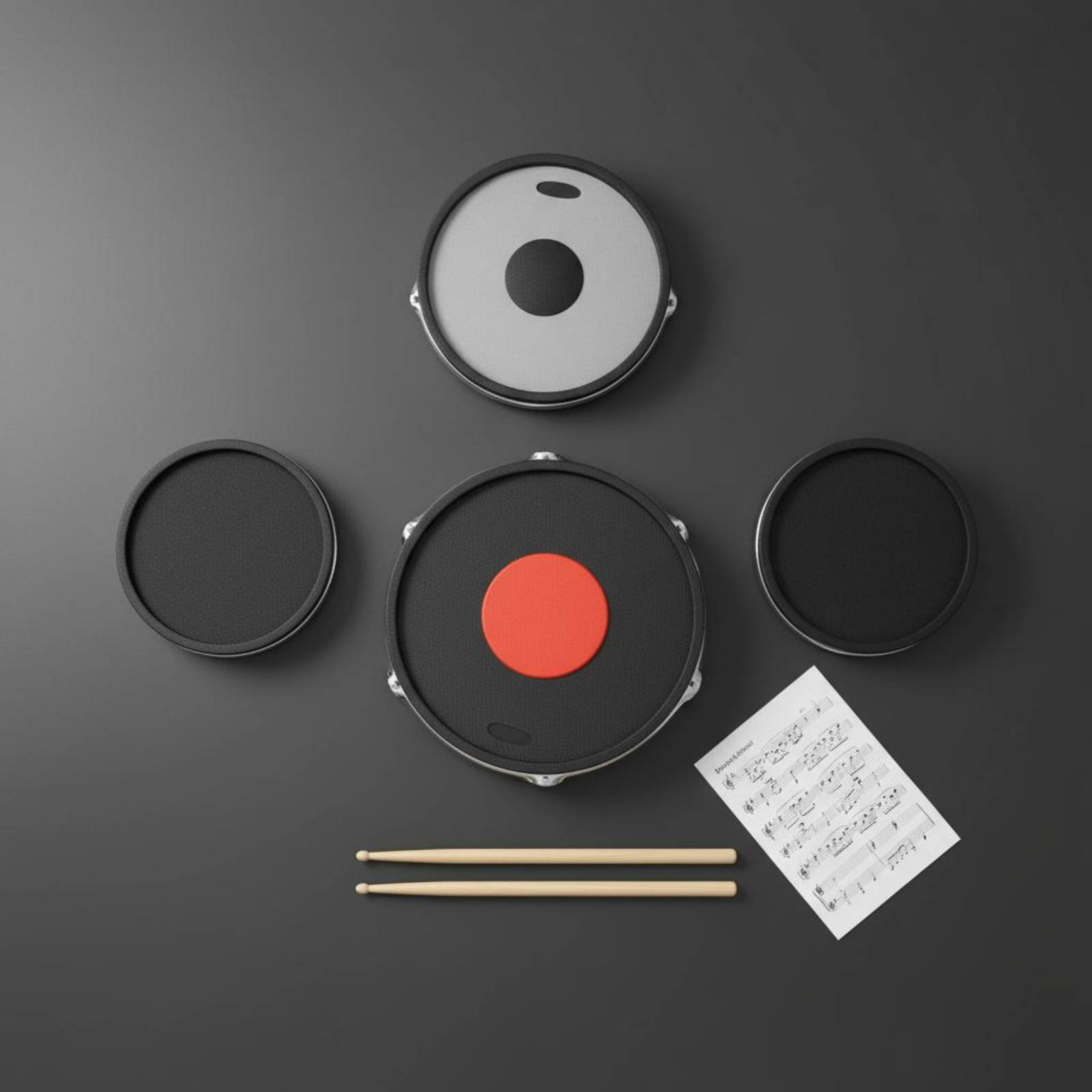 Rubber Drum and Cymbal Mutes N - đánh giá và giá Drum Practice Pad