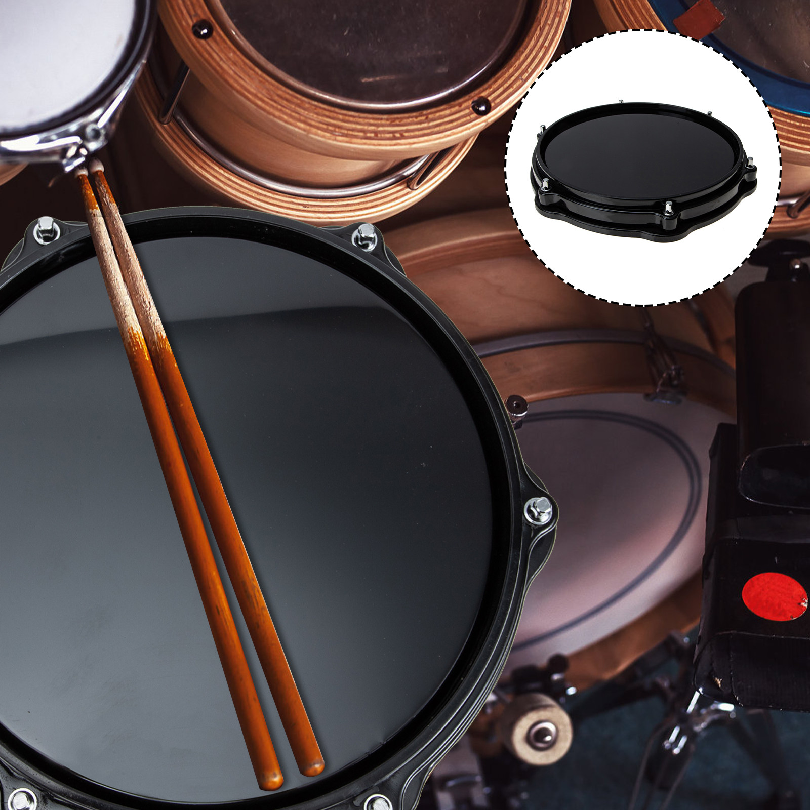 Dumb Drum Practice Mat Rubber  - đánh giá và giá Drum Practice Pad