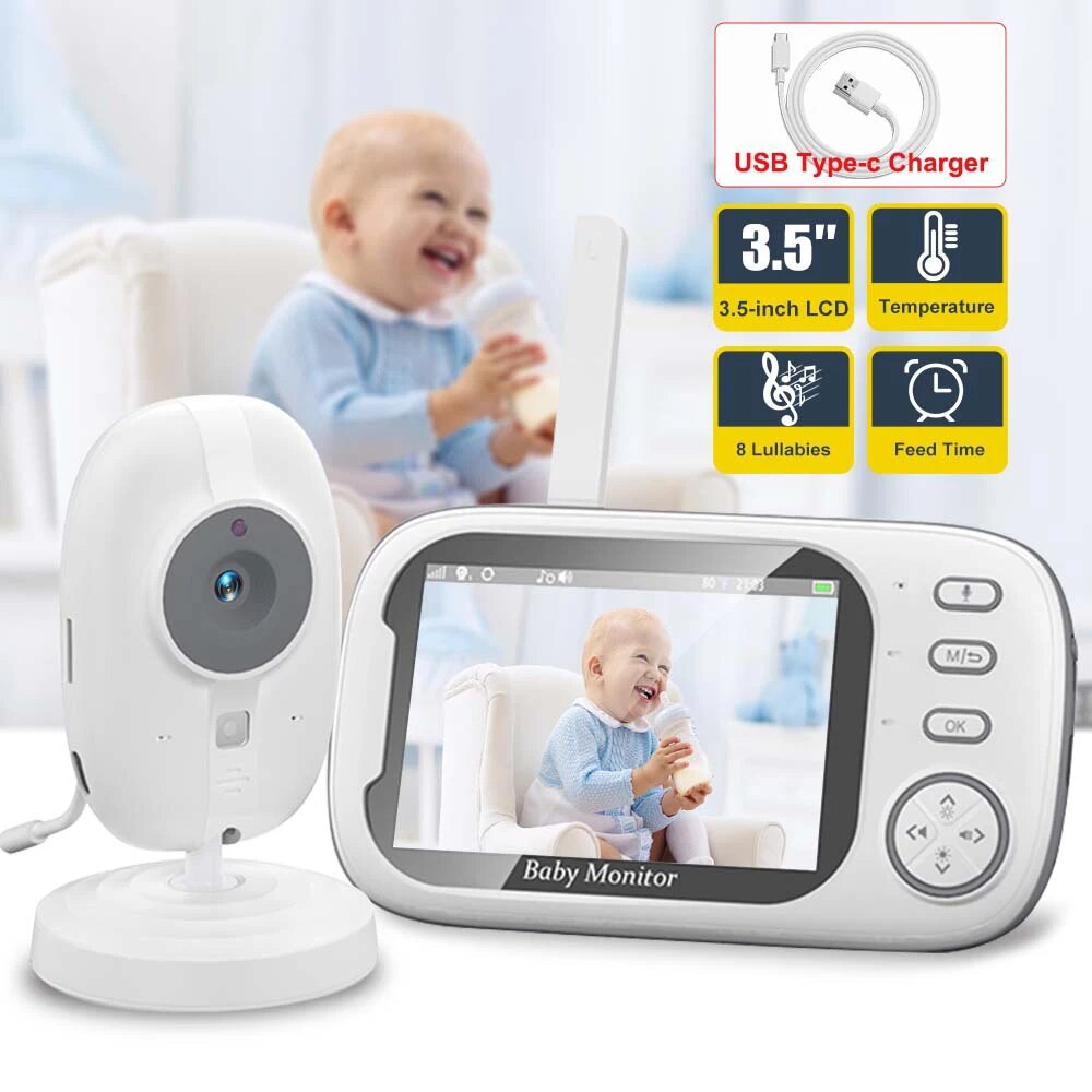 3.5'' Video Baby Monitor 2.4G  - đánh giá và giá Audio Music Video