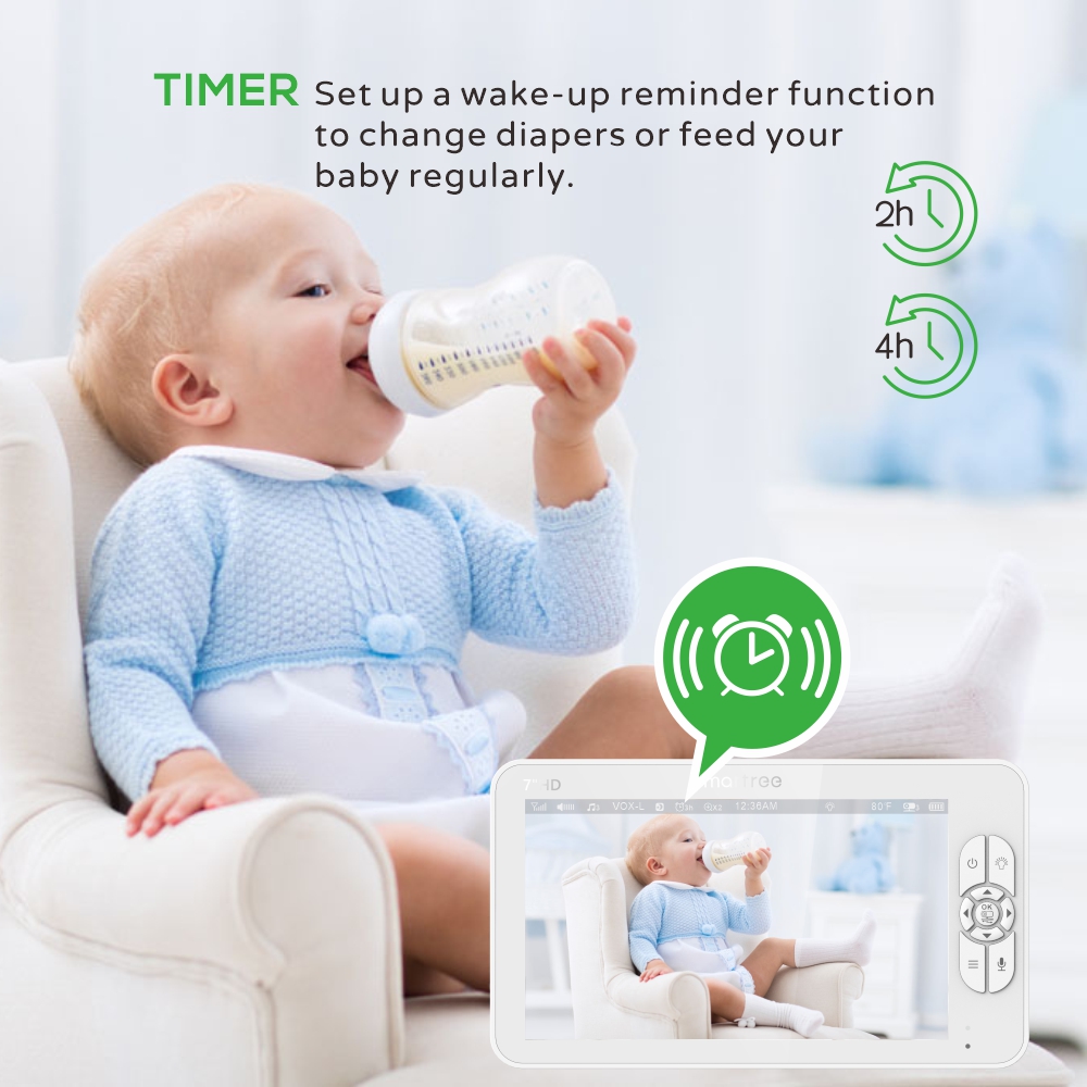 7.0 Inch HD Video Baby Monitor - đánh giá và giá Audio X Music
