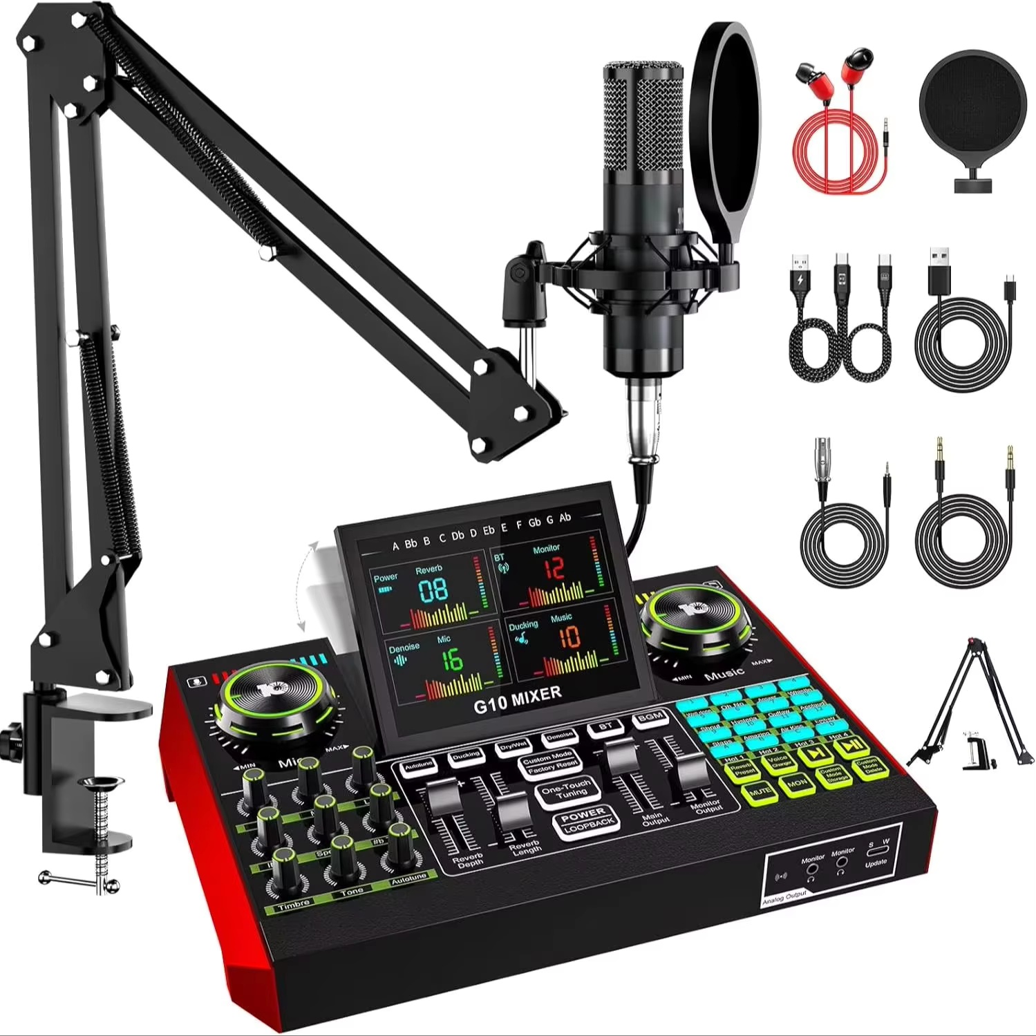 Tenlamp G10 Live Streaming Aud - đánh giá và giá Audio Music Maker