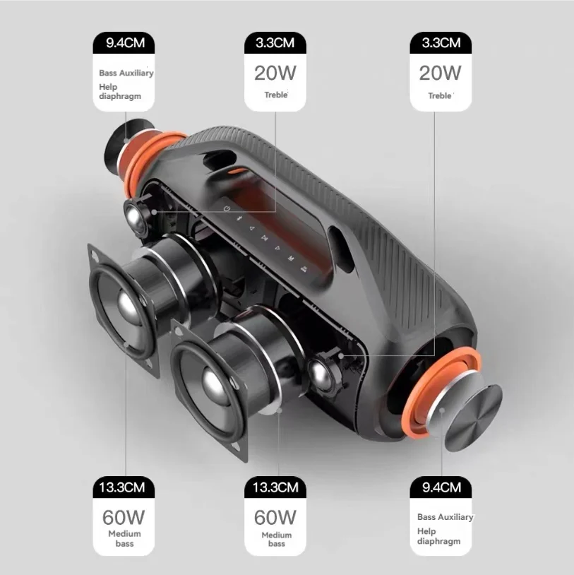 160W Deep Bass Wireless Blueto - đánh giá và giá Audio X Music